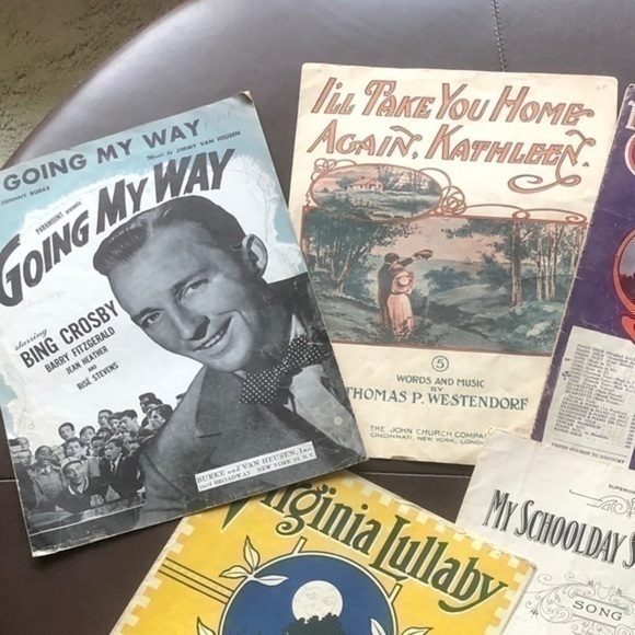 Piano Sheet music Vintage Piano Music Sheets 7 Total - Picture 14 of 14